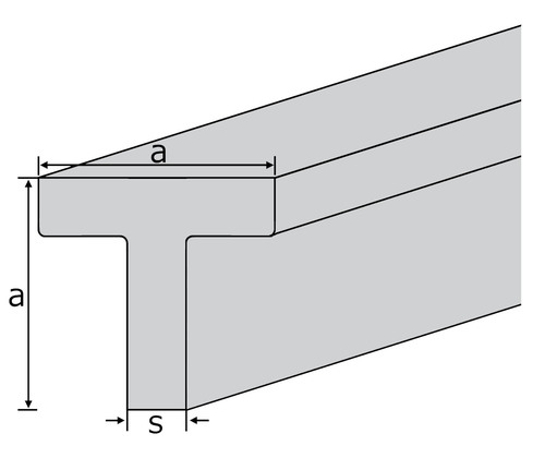 500 mm + 0/3 mm B & T Metallo Alluminio angolo 60 X 40 X 3 mm in Alm gsi0,5 F22 schweissbar eloxierfaehig lunghezza circa 0,5 metri. 